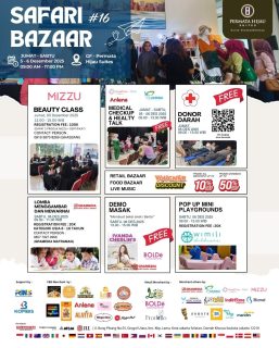 Safari Bazaar kembali hadir! 🎉
Kini memasuki edisi ke-16, acara seru ini kembali digelar di Permata Hijau Suites pada 5–6 Desember 2025!
Mulai dari beauty class, medical check-up, donor darah, lomba menggambar, demo masak yang dihari oleh @ivandacherlin , hingga pop-up mini playground untuk anak—semua ada di sini!

Ajak keluarga & temanmu untuk nikmati food bazaar, retail bazaar, live music, dan berbagai promo menarik!
Jangan sampai ketinggalan, ya! ✨#safaribazaar #permatahijausuites