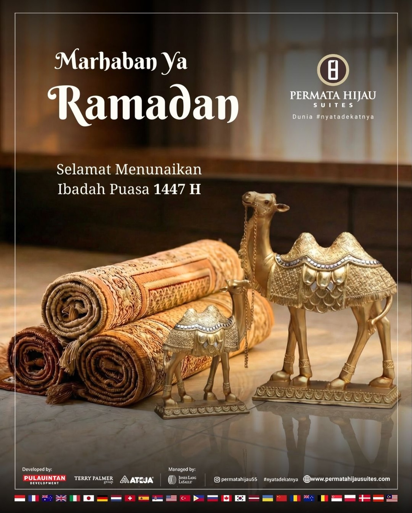 Marhaban Ya Ramadan 1447 H

Segenap Management Permata Hijau Suites mengucapkan: Selamat menunaikan ibadah puasa.

Semoga bulan suci ini membawa keberkahan, kedamaian, dan kebahagiaan bagi kita semua.
Mari kita sambut Ramadan dengan hati yang bersih, penuh rasa syukur, dan semangat untuk menjadi pribadi yang lebih baik.

#ramadan2026 #permatahijausuites #apartmentjakartaselatan