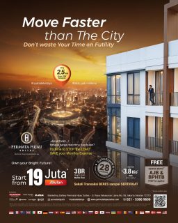 Bayangkan tinggal hanya 2,5 KM dari GBK Senayan.
Tanpa buang waktu sia-sia. Karena waktu itu mahal, dan kamu layak mendapatkan hidup lebih efisien.
Saatnya STOP the leak & SAVE your monthly expense.
Own Your Bright Future sekarang juga.
• Permata Hijau Suites - #nyatadekatnya...