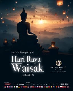 Selamat memperingati Hari Raya Waisak 2569 BE. 🕯️
Semoga momen suci ini membawa kedamaian, kebijaksanaan, dan kebahagiaan bagi kita semua.
Mari terus menebarkan kebaikan dan hidup dalam harmoni.
#harirayawaisak #waisak2026 #nyatadekatnya #permatahijausuites