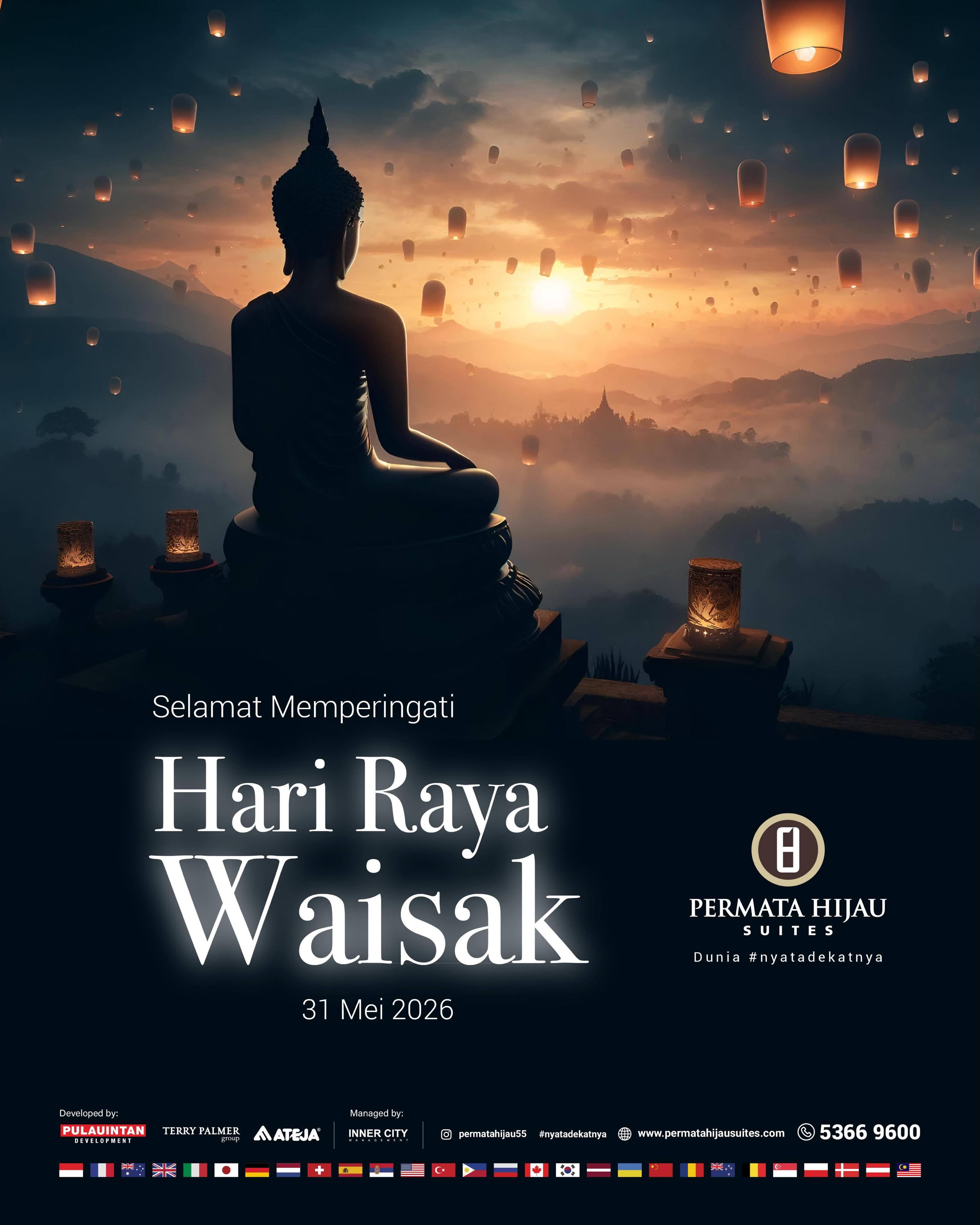 Selamat memperingati Hari Raya Waisak 2569 BE. 🕯️
Semoga momen suci ini membawa kedamaian, kebijaksanaan, dan kebahagiaan bagi kita semua.
Mari terus menebarkan kebaikan dan hidup dalam harmoni.
#harirayawaisak #waisak2026 #nyatadekatnya #permatahijausuites